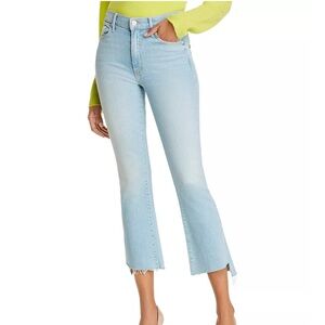 Mother Insider Crop Step Fray Jeans in Fresh Catch